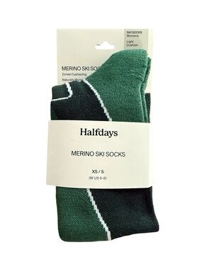 Halfdays Women's Merino Ski Socks NWT Size XS/S (6-8)